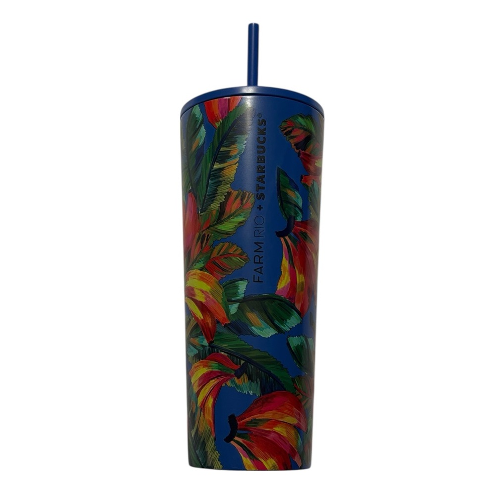 Starbucks X Farm Rio 2025 Banana Boards Cold Cup Tumbler 24 oz Stainless Steel - Picture 2 of 8